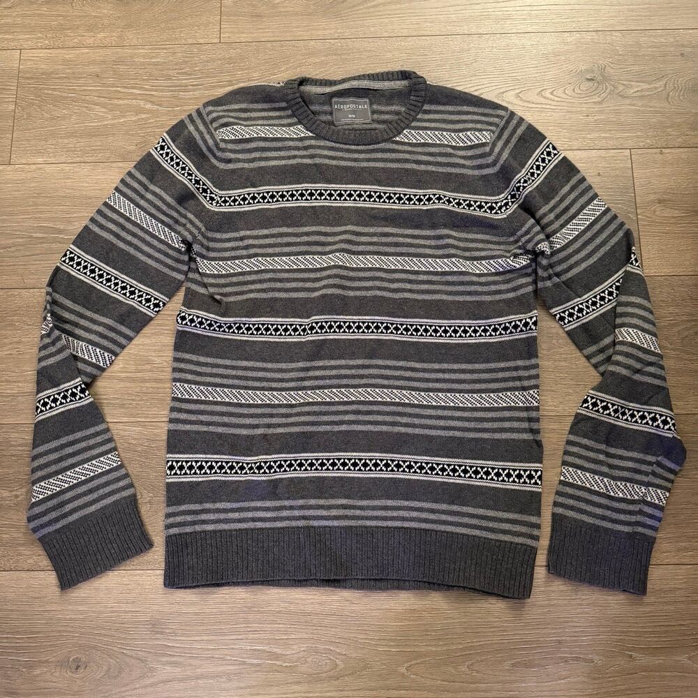 Grey Patterned Sweater